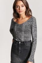 Forever21 Marled Ribbed Sweater