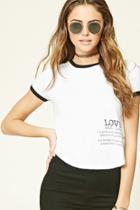 Forever21 Women's  Love Graphic Tee