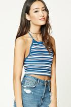 Forever21 Striped Sweater Halter Top