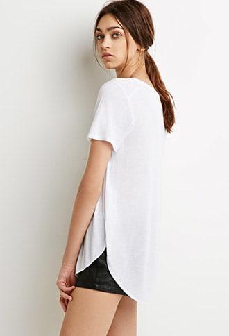 Forever21 Curved Hem Tee