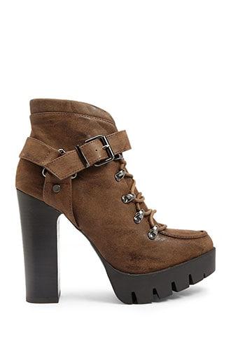 Forever21 Faux Nubuck Booties