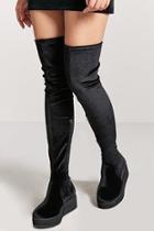 Forever21 Over-the-knee Velvet Boots