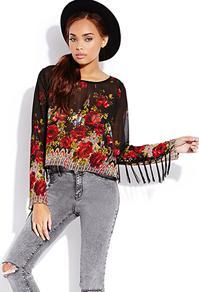 Forever21 Enchanted Rose Top