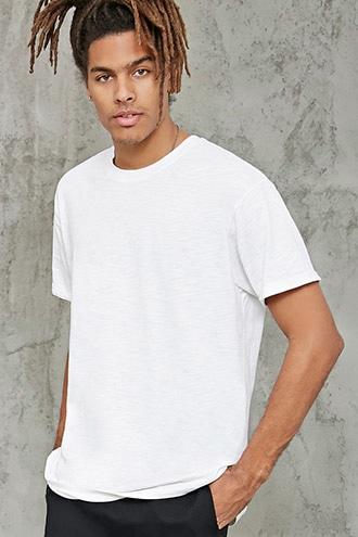 Forever21 Marled Burnout Tee