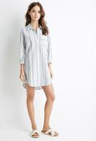 Forever21 Multi-stripe Shirt Dress
