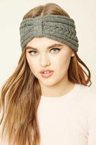 Forever21 Cable Knit Bow-front Headwrap