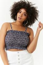 Forever21 Plus Size Smocked Crop Cami