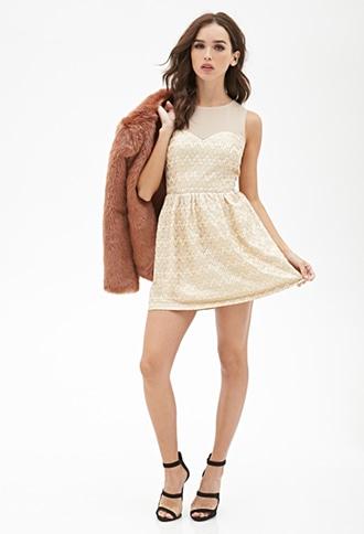Forever21 Abstract Wave Patterned Dress