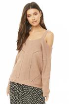 Forever21 Open-shoulder Pointelle Sweater