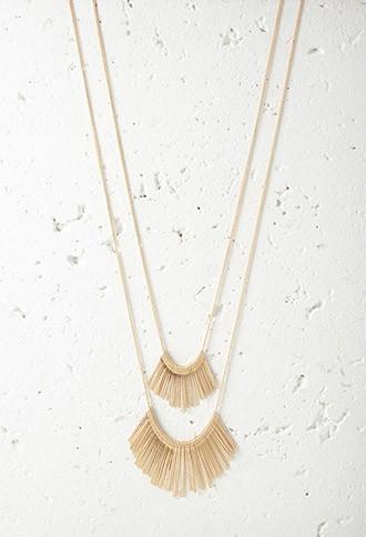 Forever21 Matchstick Charm Necklace Set