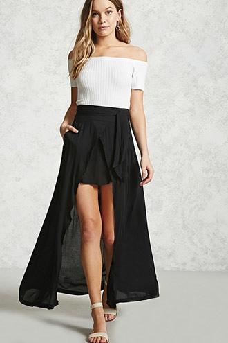 Forever21 Belted Maxi Skirt