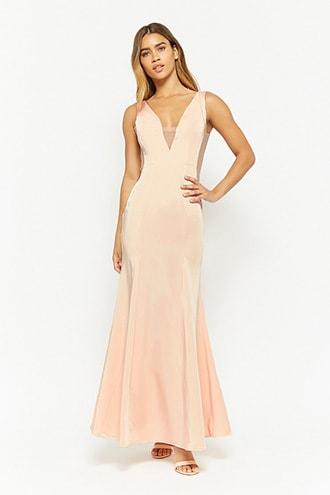 Forever21 Mesh-insert Gown
