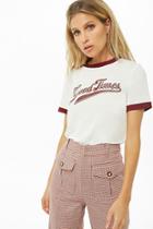 Forever21 Good Times Graphic Ringer Tee