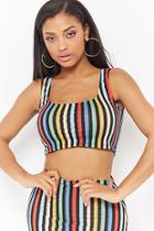 Forever21 Motel Striped Crop Top