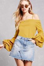 Forever21 Open-shoulder Lantern Top