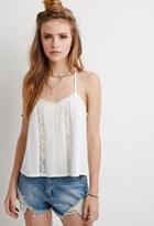 Forever21 Lace-paneled Trapeze Cami