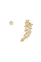 Forever21 Gold Floral Ear Cuff Stud Set
