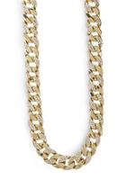 Forever21 Men Techno Pave Curb Chain Necklace