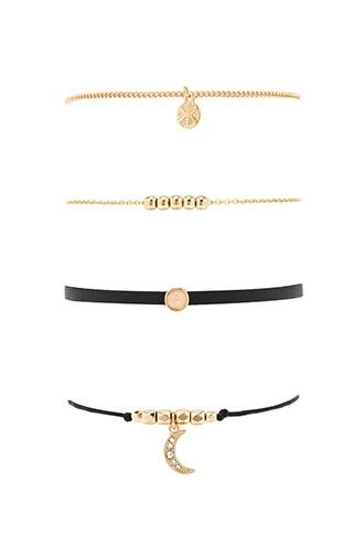 Forever21 Faux Gem Bracelet Set