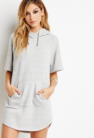 Forever21 French Terry Hooded Dress