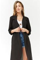 Forever21 Crepe Open-front Duster