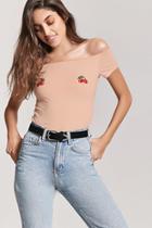 Forever21 Cropped Cherry Patch Tee
