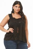 Forever21 Plus Size Ruffled Lace Top