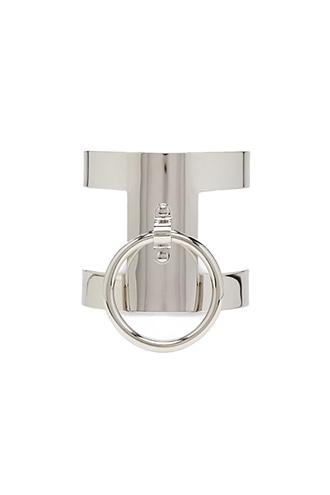 Forever21 Silver Cutout Cuff Bracelet