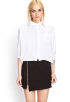 Forever21 Slanted Side-zip Miniskirt