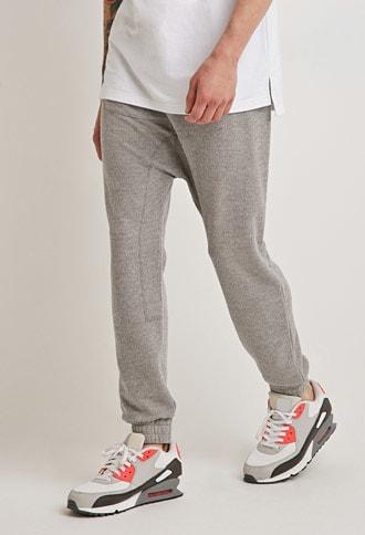 Forever21 Kangaroo Pocket Drop-crotch Sweatpants