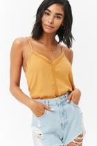 Forever21 Net Insert V-neck Cami
