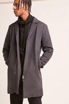 Forever21 Zip-front Wool-blend Coat