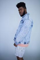 Forever21 Paint Splatter Swim Trunks