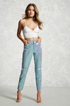 Forever21 Iridescent Sequin Jeans
