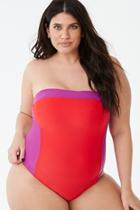 Forever21 Plus Size Colorblock One-piece Swimsuit