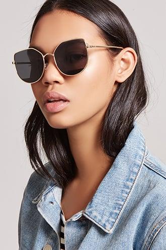 Forever21 Metal Cat-eye Sunglasses