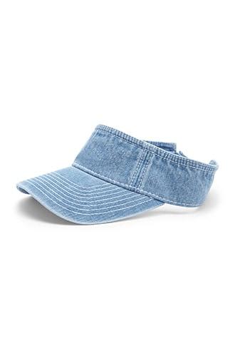 Forever21 Contrast-stitch Denim Visor