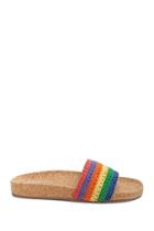 Forever21 Rainbow Striped Sandals