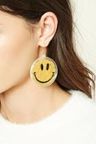 Forever21 Happy Face Drop Earrings