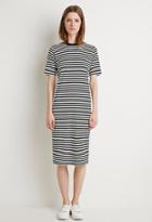 Forever21 Women's  Stripe T-shirt Midi Dress