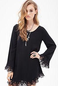 Forever21 Crocheted Shift Dress