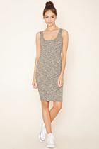 Forever21 Women's  Charcoal Heathered Knit Bodycon Dress