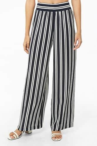 Forever21 Striped Chiffon Pants