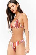 Forever21 Variegated Striped Bikini Bottoms