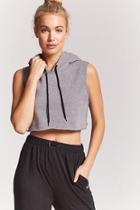 Forever21 Active Hooded Crop Top