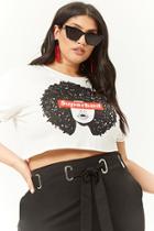 Forever21 Plus Size Superbad Graphic Cropped Tee