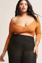Forever21 Plus Size Ribbed Surplice Top