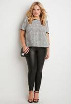 Forever21 Plus Speckled Dolphin Hem Top