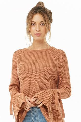 Forever21 Ribbed Split Sweater