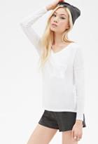 Forever21 Dropped-sleeve Pocket Top